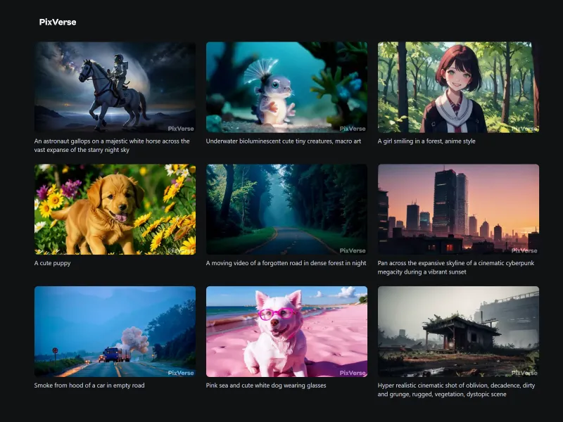Pixverse AI Image-to-Video